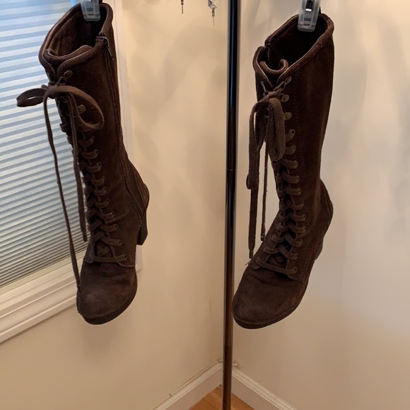 Juicy Couture Madley Suede Lace Up Boots - Picture 3 of 9